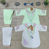 Pista Green Embroidered Infant 2PC