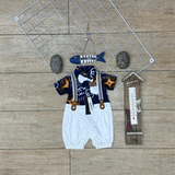 Infant Baby Fit White Dungaree