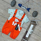 Infant Baby Fit Orange Dungaree