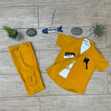 Infant Baby Fit Boy Yellow Shirt and pent